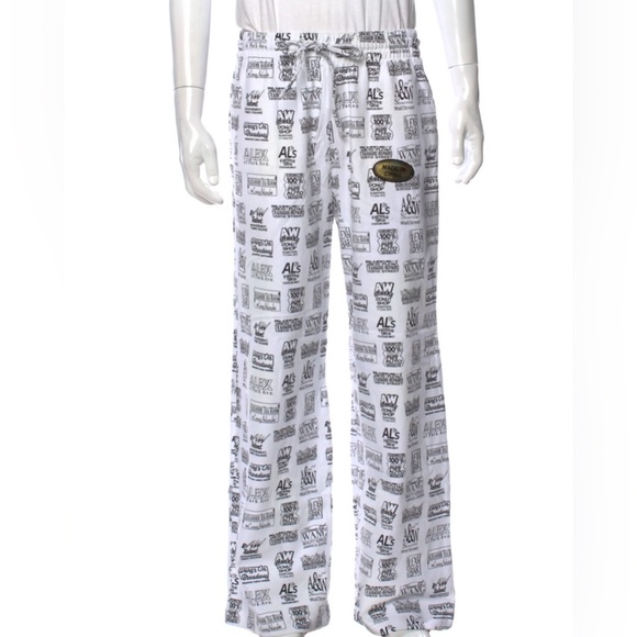 Alexander wangLogo Print Pants cotton. Xxs -small nwt
